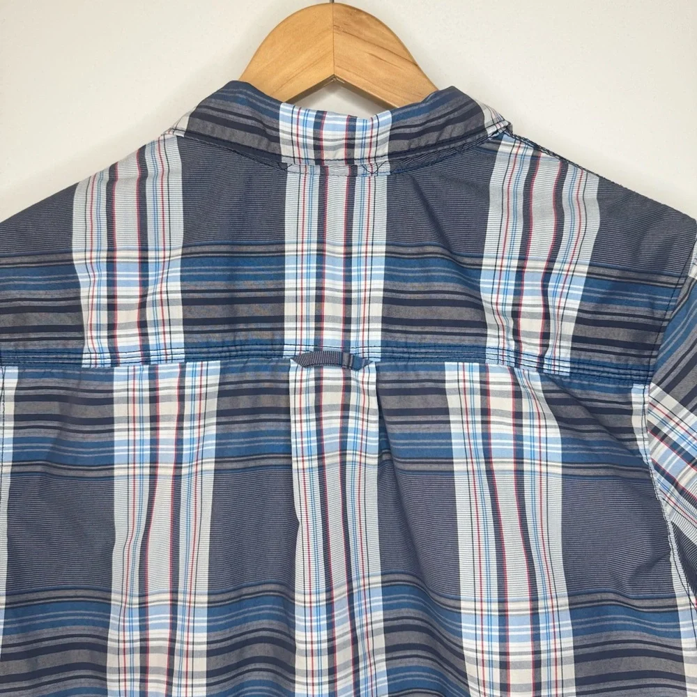 THE NORTH FACE SHORT SLEEVE PACIFIC COAST plaid shirt SMALL